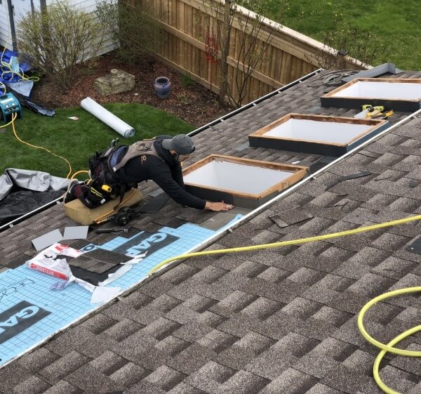 D'Angelo and sons Roofing process